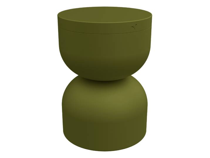Hocker, Aluminium, 32×32 cm, 45,5 cm hoch, Wetterbeständig & Ergonomisch, Modern
