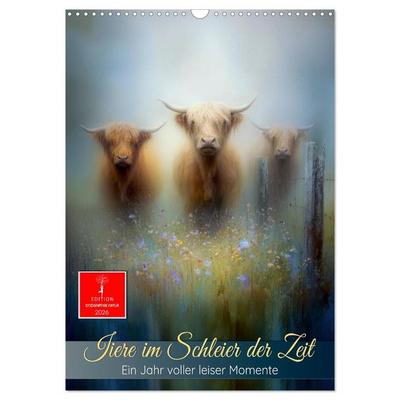 Tiere im Schleier der Zeit (Wandkalender 2026 DIN A3 hoch), CALVENDO Monatskalender