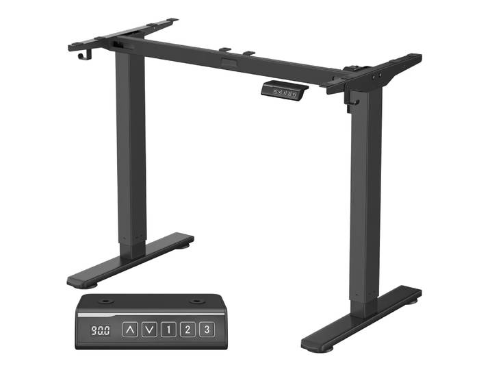 Cadre de bureau sans plateau support de bureau réglable noir
