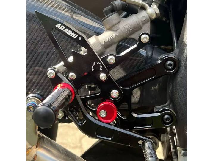 Repose-pieds de course Arashi V2.0 pour YAMAHA YZF R6 2006 - 2016, repose-pieds arrière réglables CNC YZFR6 2010 2011 2012 2013 2014 2015