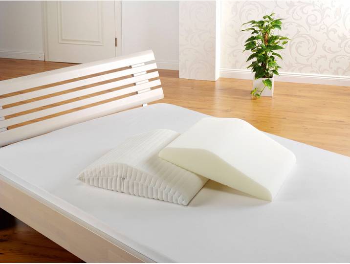 Lagerungskissen FAN Medisan Sleep & Care Venenkissen , weiss (weiß, gestreift unifarben), B:50cm H:13cm L:60cm, Polyester, Dekokissen_Sitzkissen_Kissenhüllen, Lagerungskissen