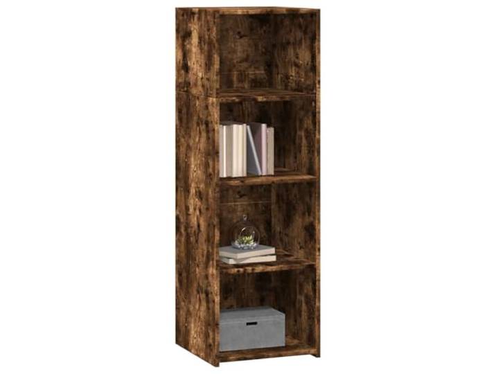 KTHLBRH Anrichte Eiche Rauch 40 x 41 x 124 cm Holz mehrschichtig Großer Stauraum, einfache Wartung, minimalistisches Design, inklusive Wandbefestigung