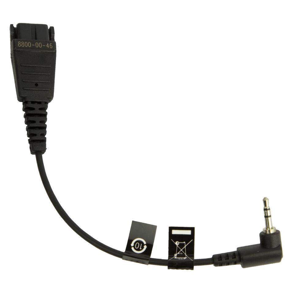 Jabra Anschlusskabel QD auf 2,5mm Klinke (8800-00-46)