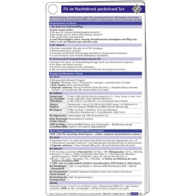 Fit im Nachtdienst pocketcard Set, Taschenbuch von Sebastian Voss, Börm Bruckmeier, 978-3-89862-424-4