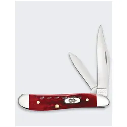 Case, Mehrzweckmesser, Messer Pocket Worn Peanut SS Old Red