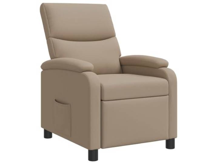 HFXHIJXQ Relaxsessel mit Liegefunktion Cappuccino Kunstleder 66x95x100cm Verstellbarer Fernsehsessel für Wohnzimmer und Büro mit stufenloser Neigung von 115 bis 160 Grad für optimale Entspannung.