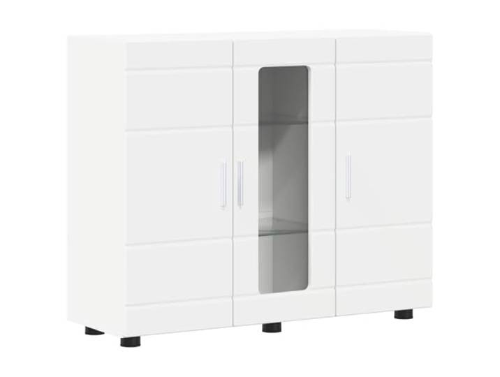 Makastle Sideboard Weiß Holzwerkstoff 88,5 x 30,5 x 73 cm