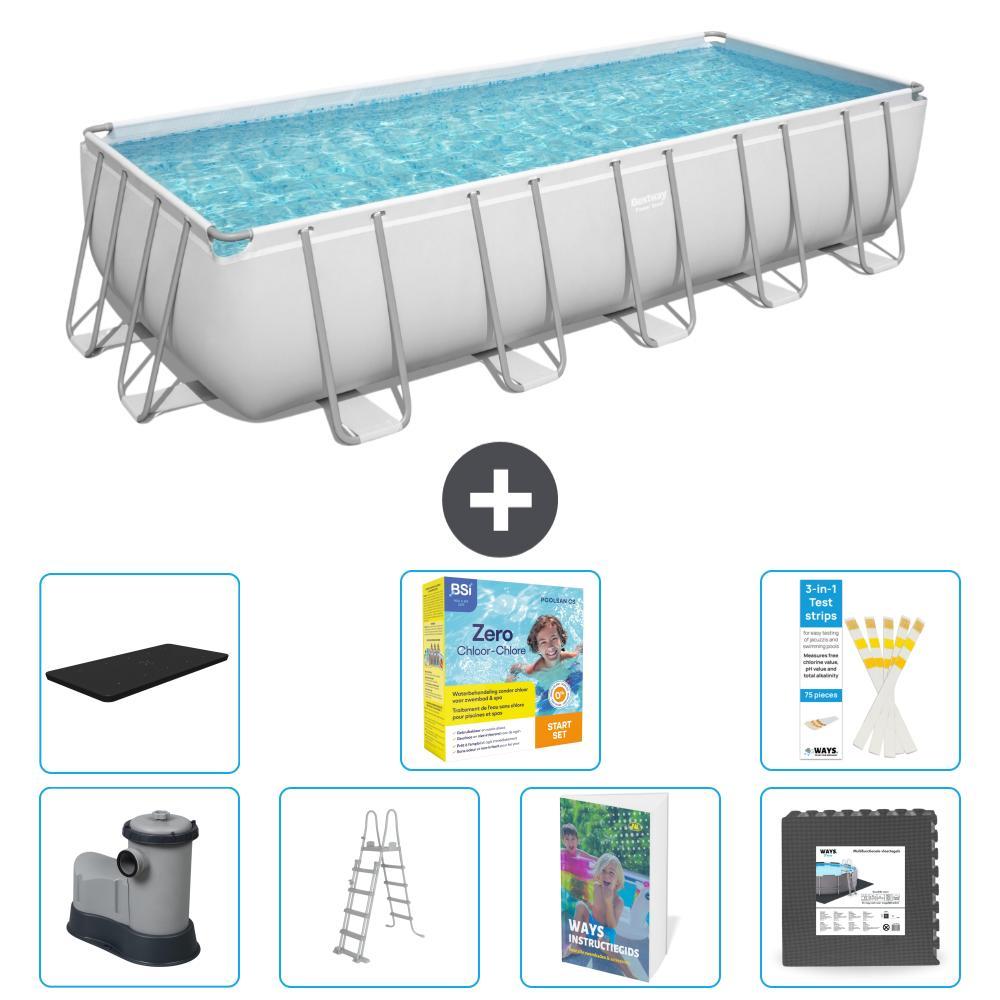 Bestway Power Steel Rechteckig - 640x274x132 cm - 6-teilig S607