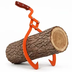 Relaxdays Forstzange mit Holzgriff Orange,Rot