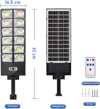 Inspire Curations Solar Motion Sensor Street Light IPX67 Waterproof Outdoor LED Lamp 1080 Led