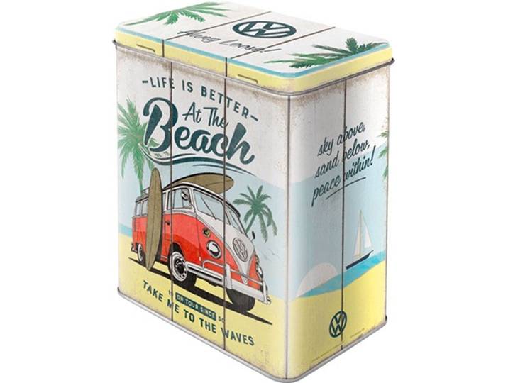 Tinnen Blik Volkswagen Bulli Beach