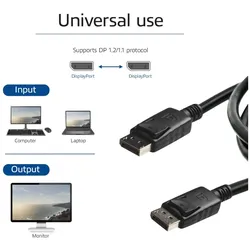 ACT DisplayPort cable-DisplayPort(M) to DisplayPort(M) (2 m), Videokabel, Schwarz