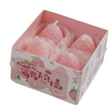 On Spot Shop Creative Candles Gift Set, Biscuit Candles And Cookie Scented Candles, Modeling Wax Holiday Decoration pink