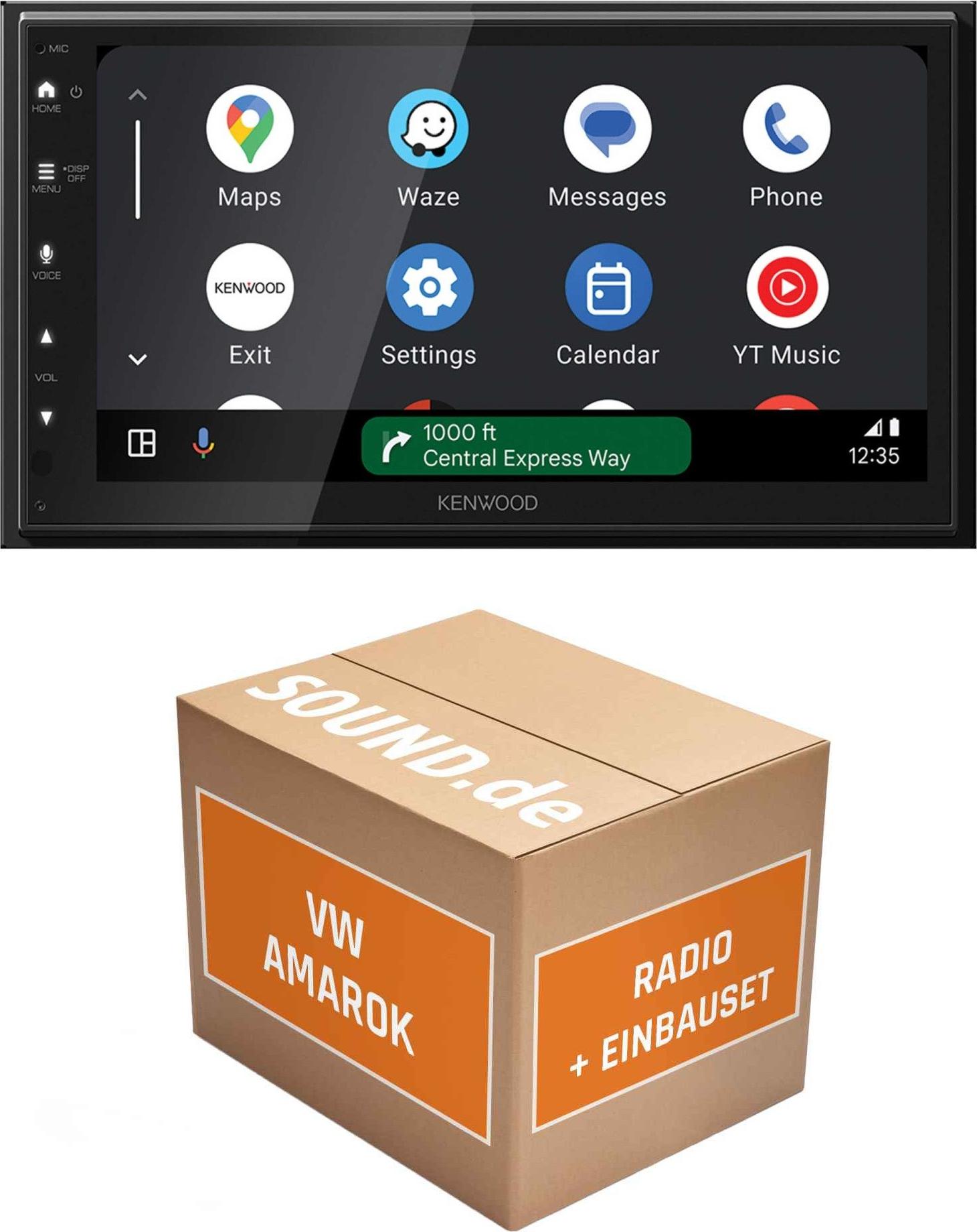 Autoradio Einbaupaket Kenwood DMX6523DABS passend für VW Amarok | CarPlay Wireless Android Auto Wireless