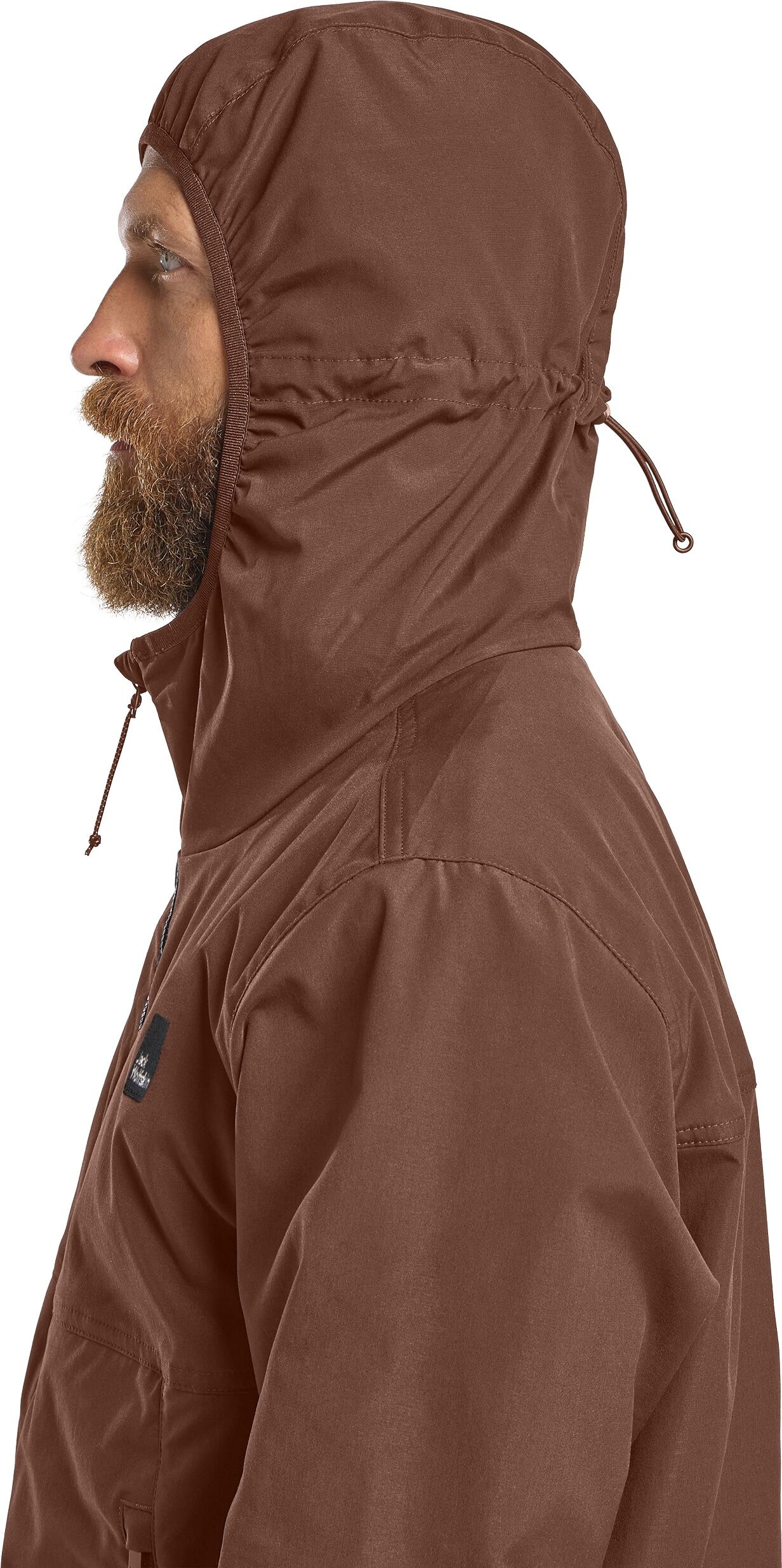 Funktionsjacke JACK WOLFSKIN "TERRACADE JKT M", Herren, Gr. XXL (58), braun (schwarz, rust), Oberstoff 100% POLYESTER, Jacken Funktionsjacke, mit wasserabweisenden Eigenschaften, winddicht, Boxy-Shape-Passform schwarz, rust XXL (58)