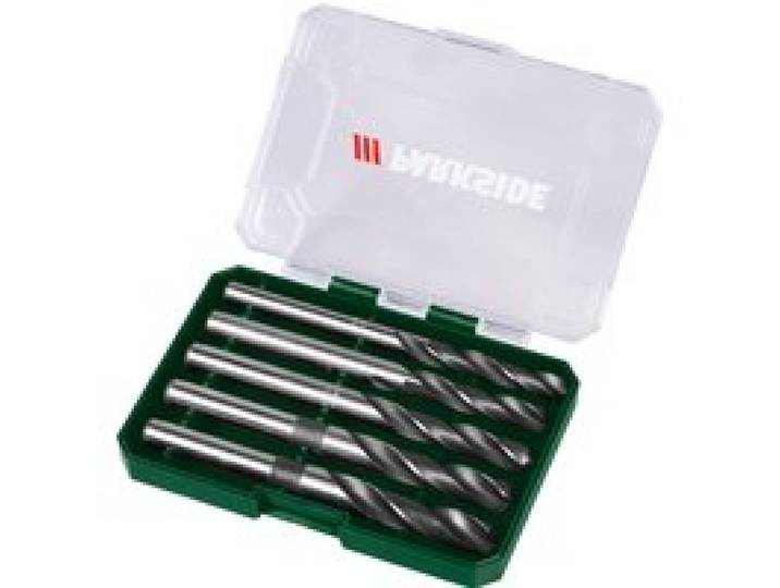 PARKSIDE® Coffret de forets hélicoïdaux HSS »PASP 2 A1«, 4-tlg. / 5-tlg. (5 pièces)