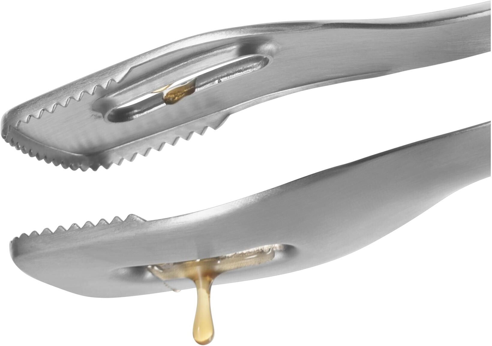Grillzange WMF "Gross 44 cm Silber", silber (silberfarben), L:44cm, Cromargan Edelstahl Rostfrei 18/10, Küchenzangen, Grillzange silberfarben L: 44cm