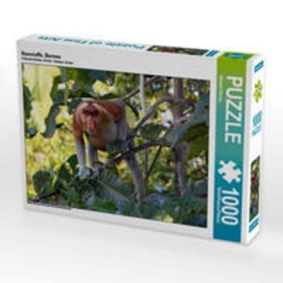 CALVENDO Puzzle Nasenaffe, Borneo 1000 Teile Lege-Größe 64 x 48 cm Foto-Puzzle Bild von Michael Herzog