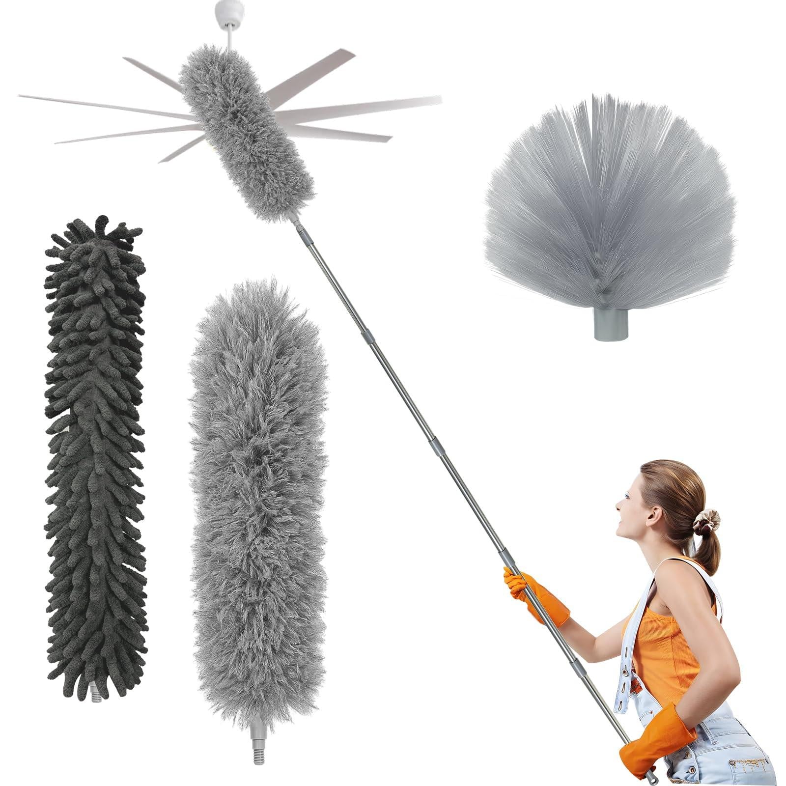 Dripio Stofwisser-set met telescopische steel, 1,5–4,3 meter, 6-delig