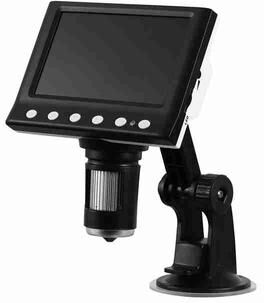 Fusion Finds RIEVBCAU DM7 Digital Microscope 4.3 LCD 1000X Magnification W 1080P Camera 8 LED Lights For Coin Collecting & Solderings dm7 b
