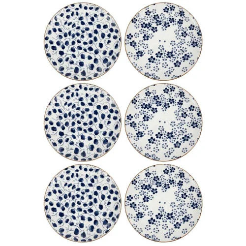 Cookinglife Dinerborden Fleuris ø 27 cm - 6 stuks