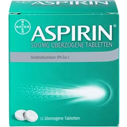 Aspirin 500 mg Überzogene Tabletten 12 ST