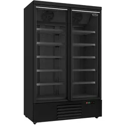 CombiSteel Gefrierschrank 2-türig Schwarzglas 1000 Liter