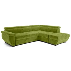 COTTA Ecksofa Speedway Stoff Green