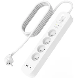 Belkin, Steckdosenleiste, Surge Protection with USB C 4 Outlet (4x, CEE 7/3)