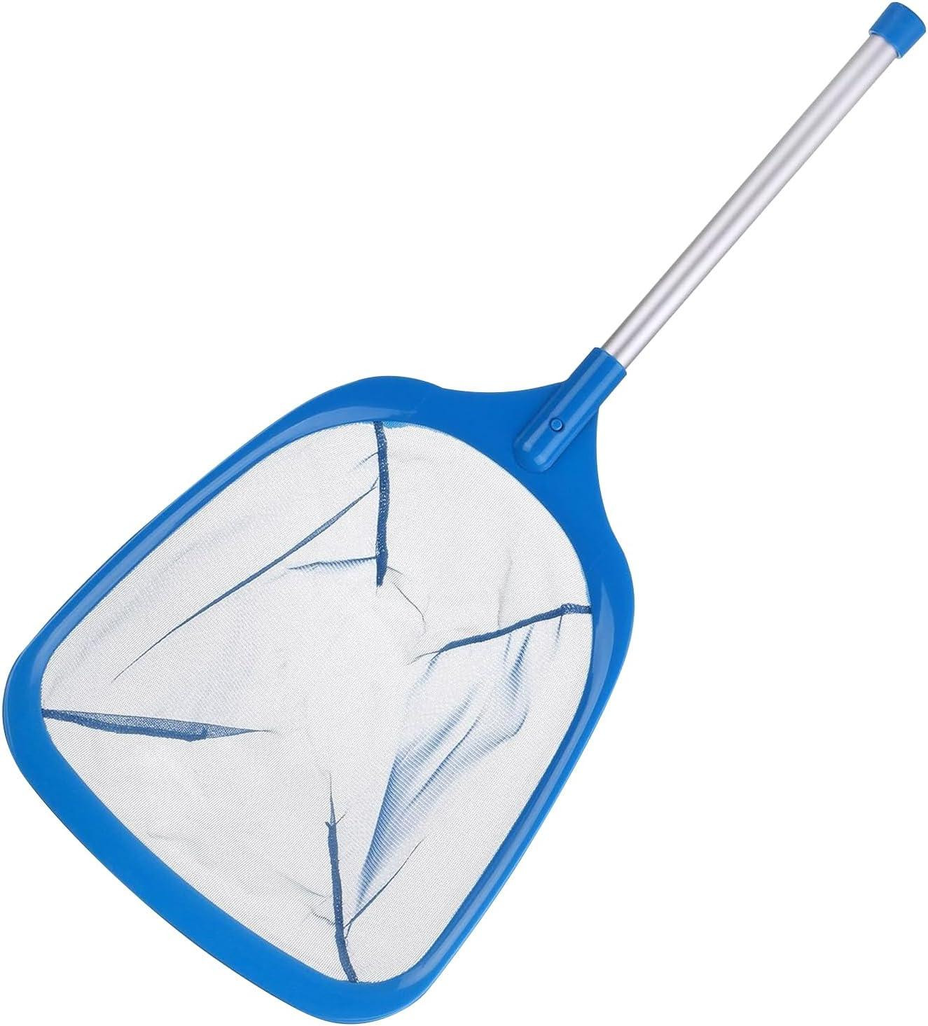Schepnet voor zwembaden met aluminium handvat, 62 cm, voor het reinigen van zwembadoppervlakken