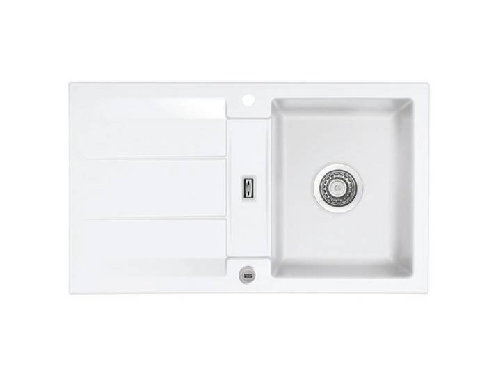 Dieter Knoll Spüle DKK 1000, Weiß, Keramik, 87x20x51 cm, Küchen, Küchenausstattung, Küchenspülen, Keramikspüle