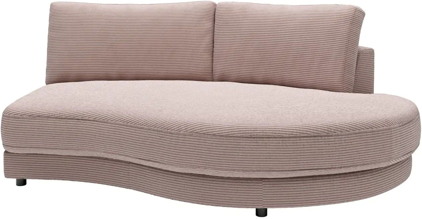 Jette Home Element Abschluss rund rechts in Cord Sila ¦ rosa/pink ¦ Maße (cm):