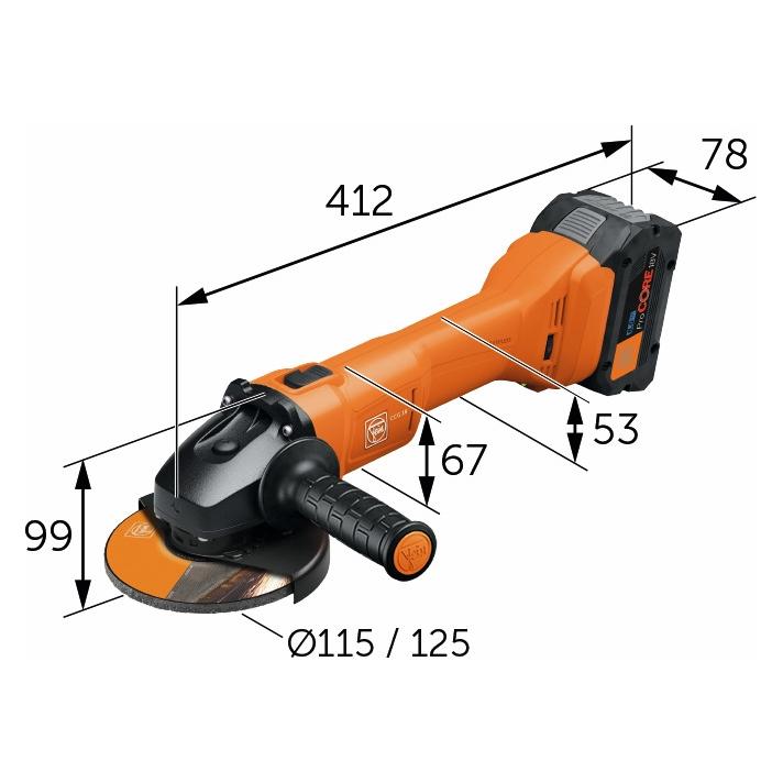 Fein Akkuschleifer 125mm (115 mm) (99100001549)