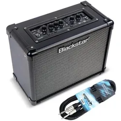 Blackstar Gitarren-Verstärker ID Core 20 V4 mit Kabel (Gitarre, 20 W), Instrumentenverstärker, Schwarz