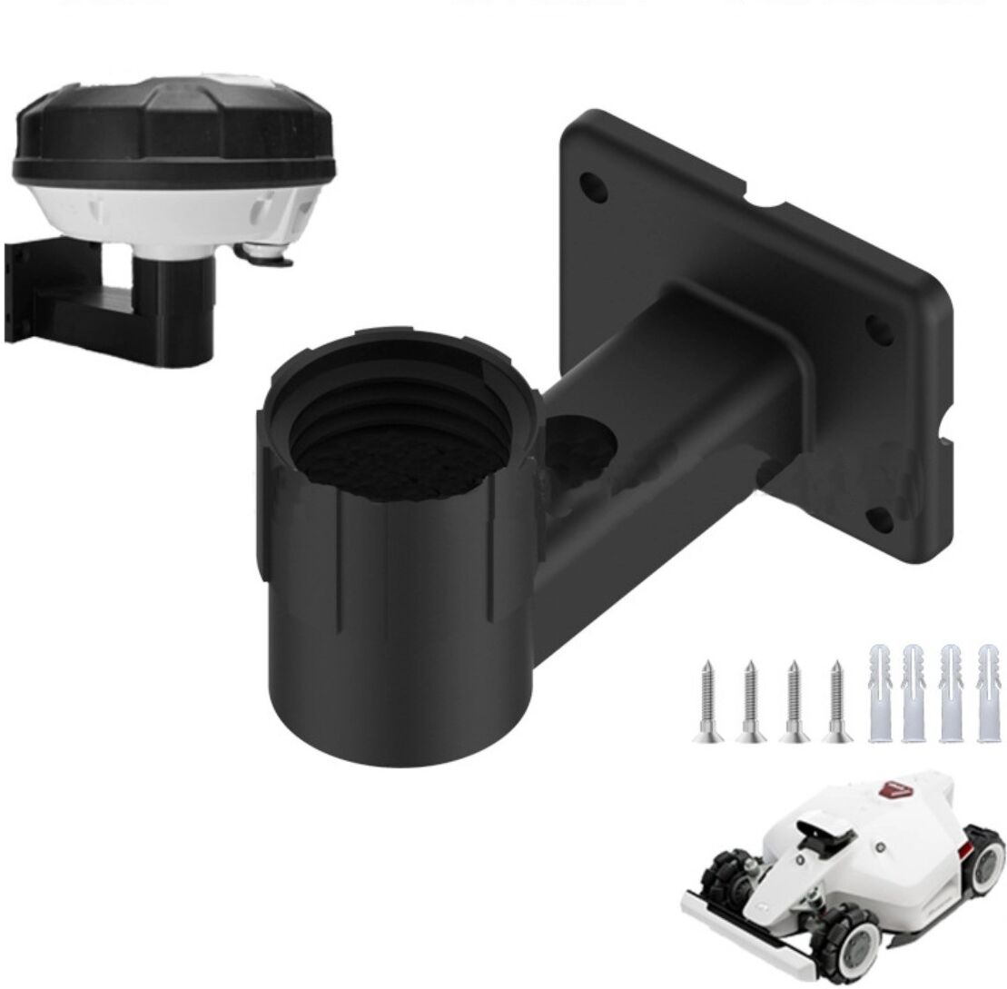 INF RIS-MAE-01 RTK-Wandhalter aus schwarzem Nylon, kompatibel mit Mammotion Robotic Lawnmower, Luba, Luba 2, Yuka