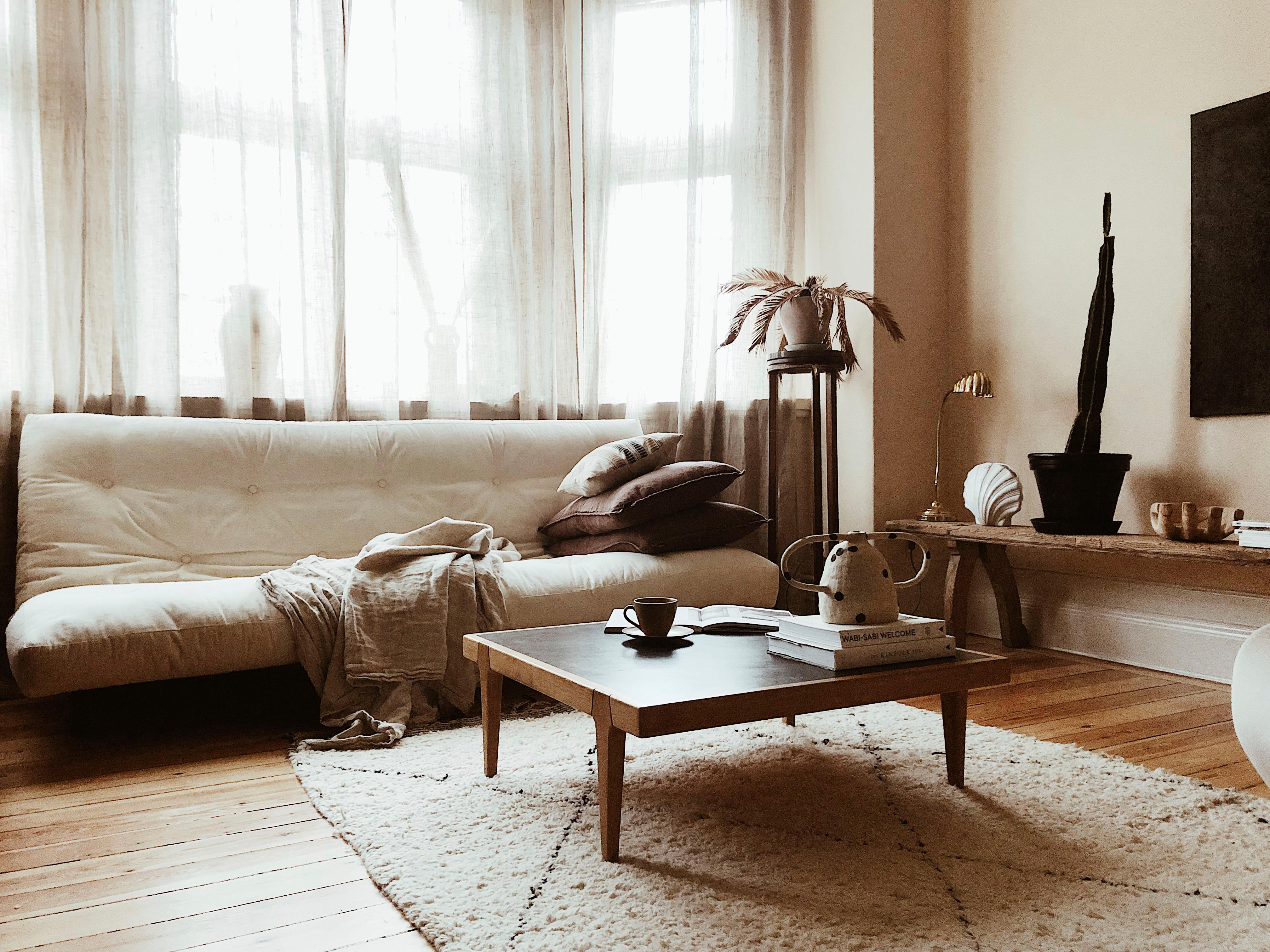 Schlafsofa KARUP DESIGN "Fresh", bunt (bordeauxrot), Gestell natur, Sofas, Schlafsofa, inkl. Futonmatratze