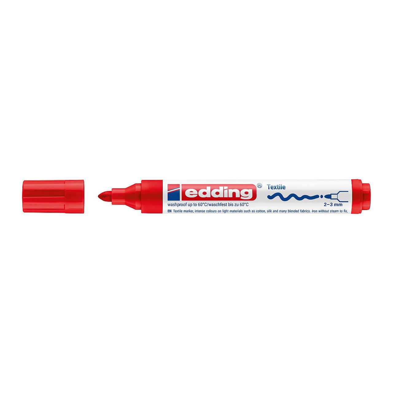 edding 4500 Textilmarker rot 2,0 - 3,0 mm, 1 St.