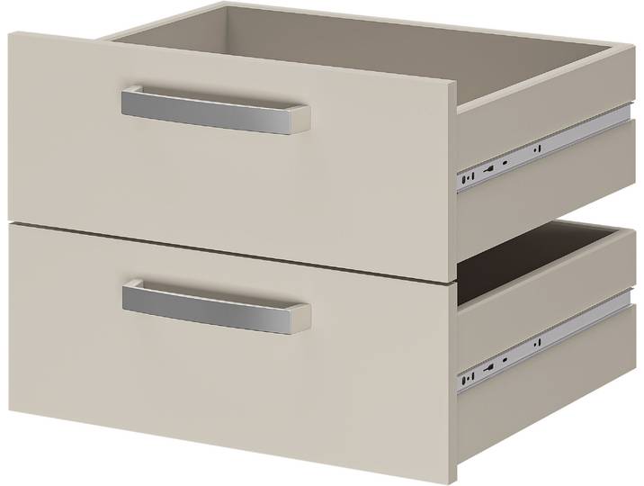 Schubkasteneinsatz FMD Calvia 14 , beige (cashmere), B:42cm H:32cm T:34,5cm, Holzwerkstoff, Schubladen, Schubkasteneinsatz