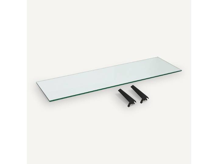 AM.PM Etagère L110 cm verre trempé, pour bibliothèque modulable ARCHIVITA XL Noir