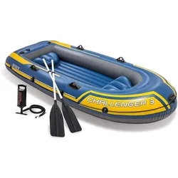 Intex Schlauchboot Set "Challenger 3" mit Paddel und Pumpe