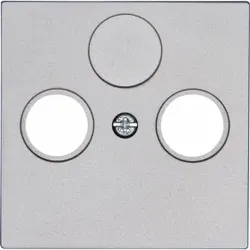 Kopp 490947007 HK07 - Antennen-Abdeckung TV/RF, Farbe: stahl