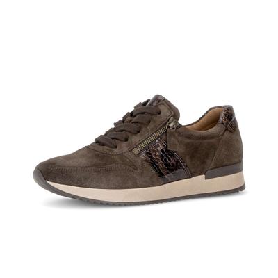 Sneaker GABOR "Sneaker low", Damen, Gr. 39, braun, Schuhe Sneaker