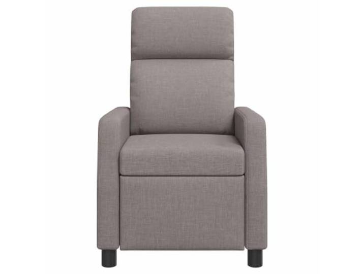 Sessel Recliner Dunkelgrau aus Polyester mit verstellbarer Neigung 115-160 Grad verstellbar, Metallrahmen, minimalistisches Design, leicht zu reinigen, universal für Wohnzimmer