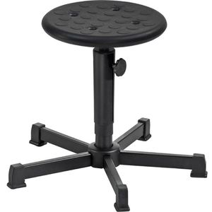 meychair Drehhocker A2-TG-PUA1, PU-Schaum, mit Gleitern, schwarz