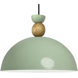 Bamyum Industriell Vintage Holz Mintgrün Hängeleuchte