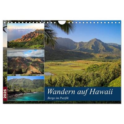 Wandern auf Hawaii - Berge im Pazifik (Wandkalender 2026 DIN A4 quer), CALVENDO Monatskalender