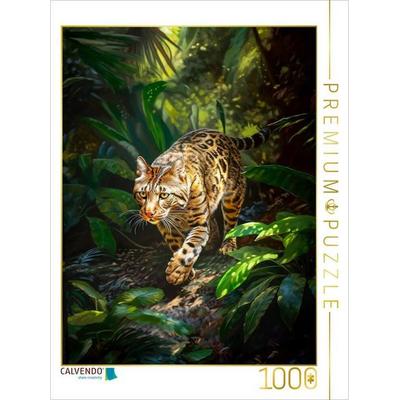 CALVENDO Puzzle Serval | 1000 Teile Lege-Größe 64x48cm Foto-Puzzle für glückliche Stunden