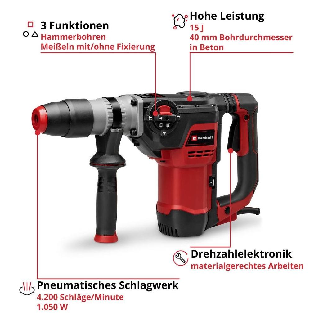Einhell TE-RH 40/15 3F +2 SDS-Max-Bohrhammer 240 V 1050 W (Bohrhammer) (4257937)