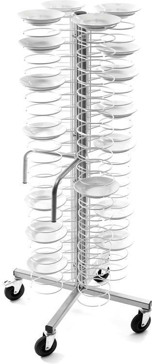 Forcar Colonna Portapiatti da Banco per 96 Piatti 60 x 60 x 173 cm