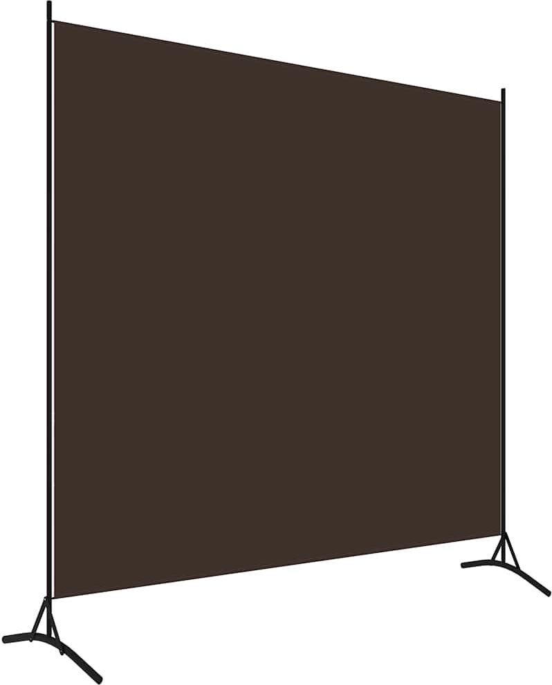vidaXL Cloison de séparation marron 175x180 cm tissu